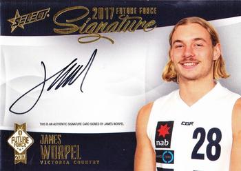 2017 Select Future Force - Future Force Platinum Signature #FFGS13 James Worpel Front